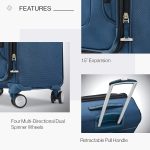 Samsonite Solyte DLX Softside Expandable Luggage with Spinner Wheels, Midnight Black, Checked-Medium 25-Inch - Image 7